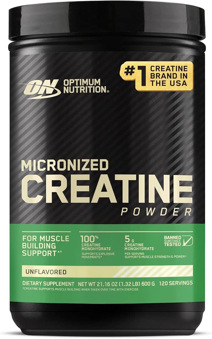 Imagen 1 de Optimum Nutrition Monohidrato de creatina micronizada en polvo - Sin Sabor, 120 Servicios