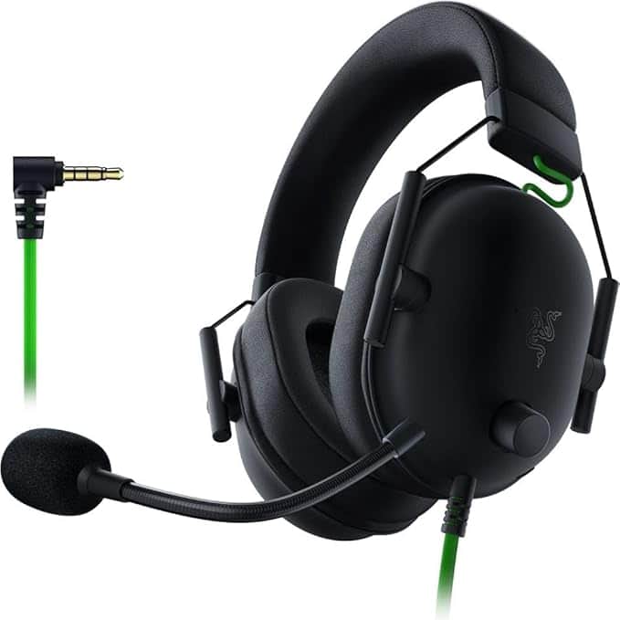 Imagen 1 de Razer BlackShark V2 X Auriculares para gamer: sonido envolvente 7.1, controladores de 1.9 - Negro