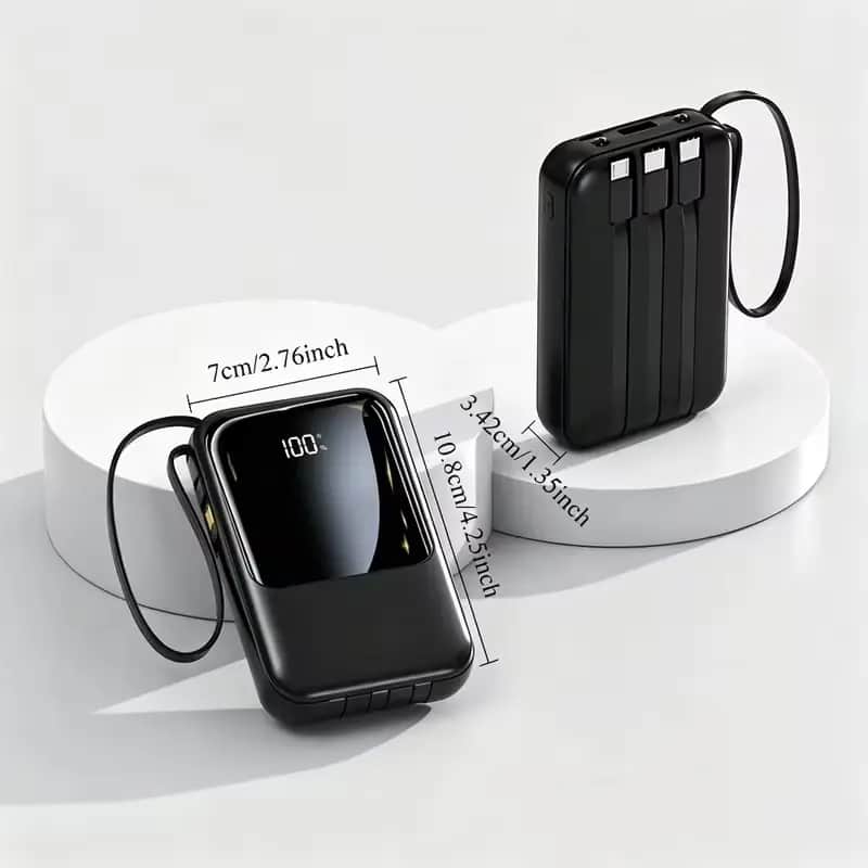 Imagen 3 de Power Bank de 20,000mAh con Carga Rápida de 20W y Pantalla LED Digital, Cargador Portátil Ultrafino