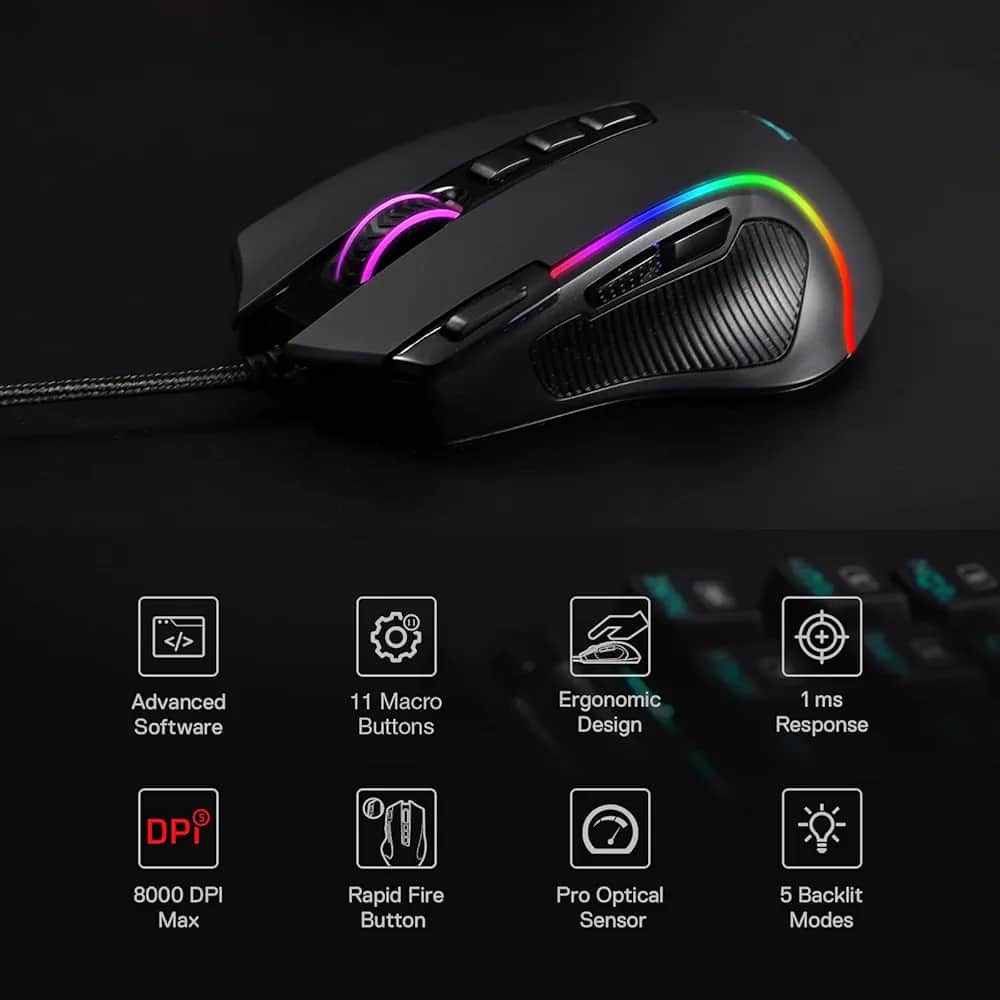 Imagen 1 de Mouse Redragon M612 Predator RGB