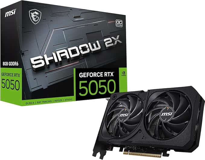 Imagen 1 de MSI GeForce RTX 5050 GAMING Shadow 2X OC 8GB GDDR6