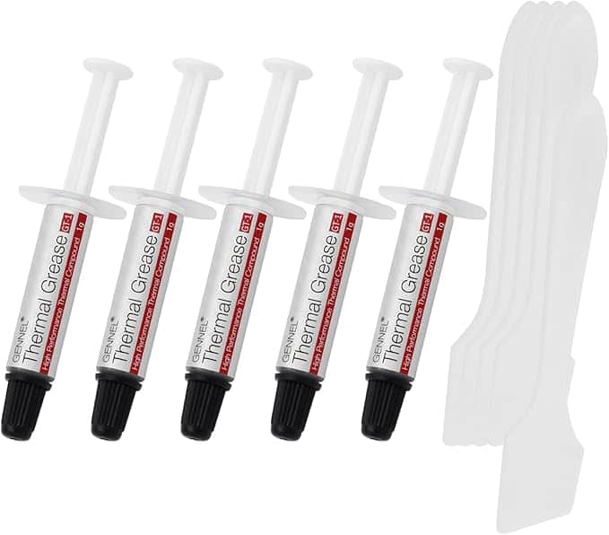 Imagen 1 de Paquete de pastas térmicas para CPU GT-1 Silver (0.04 oz* 5), alto rendimiento - 5
