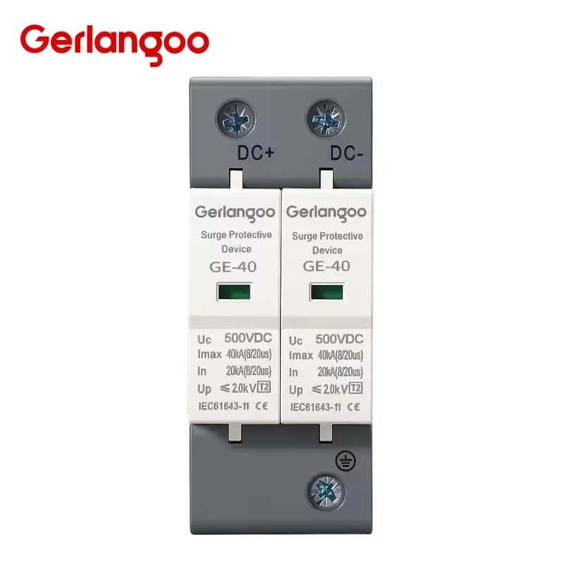 Imagen 1 de Protector de Sobretensión DC 2P 1000V para Sistemas Solares Fotovoltaicos