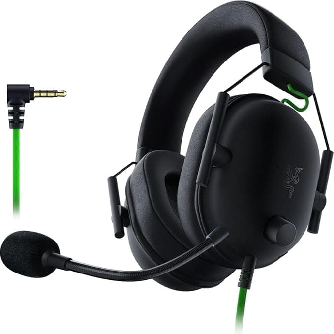 Imagen 1 de Razer BlackShark V2 X Auriculares para gamer: sonido envolvente 7.1, controladores de 1.9 - Negro