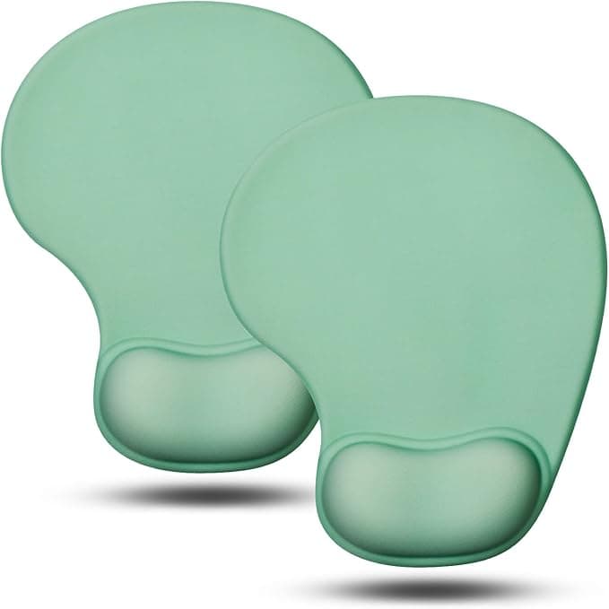 Imagen 1 de Alfombrilla de Mouse Ergonómica con Reposamuñecas de Gel - JIKIOU - Verde